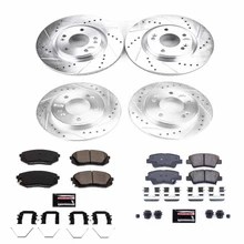 PowerStop Z23 Evolution Sport Brake Rotors + Pads Hyundai Veloster 1.6