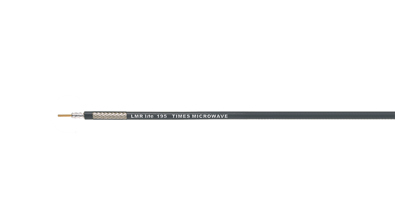 LMR® lite195, Flexible Low Loss Cable, with Aluminum Braid, Black PE