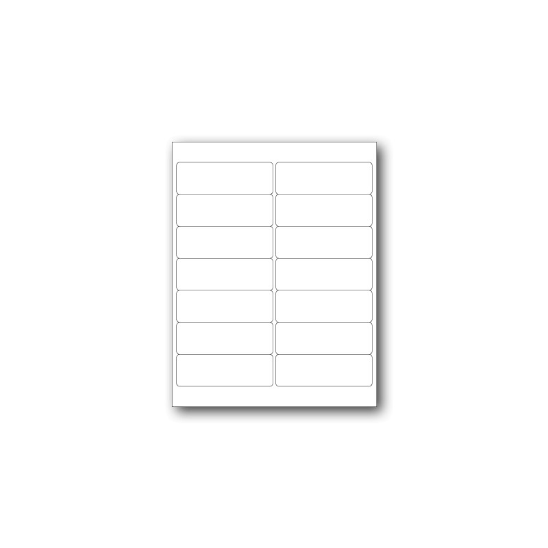 White Laser Labels (4" x 11/3") RS Ruggles