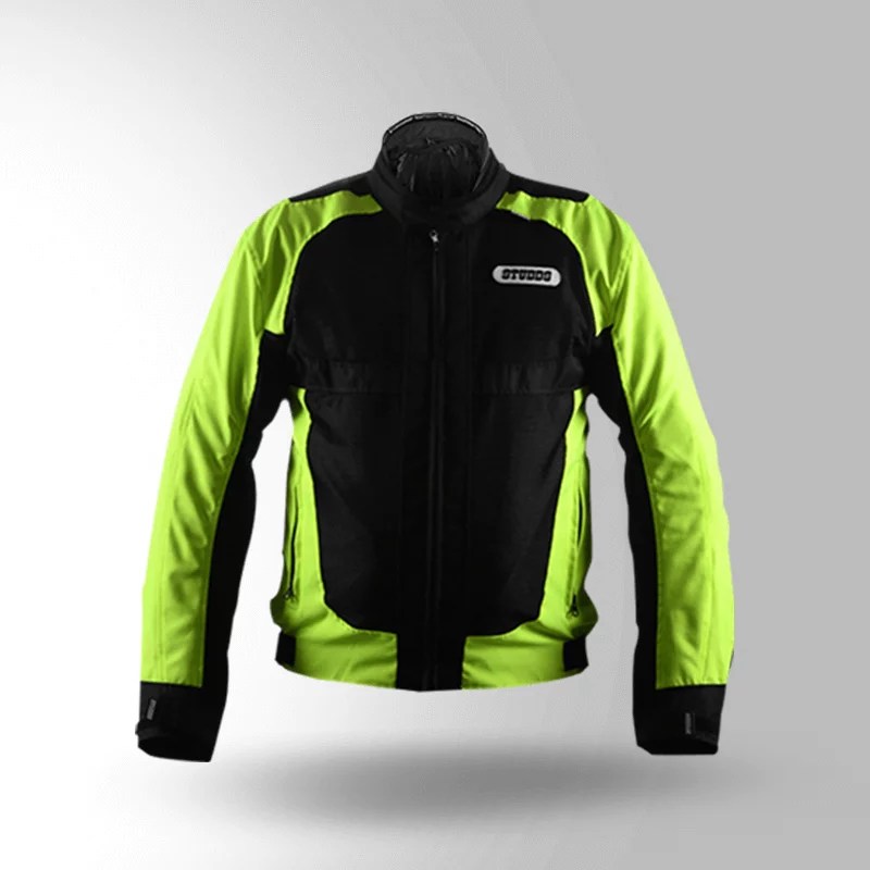 Buy STUDDS Bike Riding Jacket Fluorescent Black Online STUDDS Online