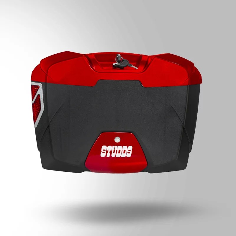 STUDDS Side Box Explorer With Universal Fitment Clamp Red STUDDS