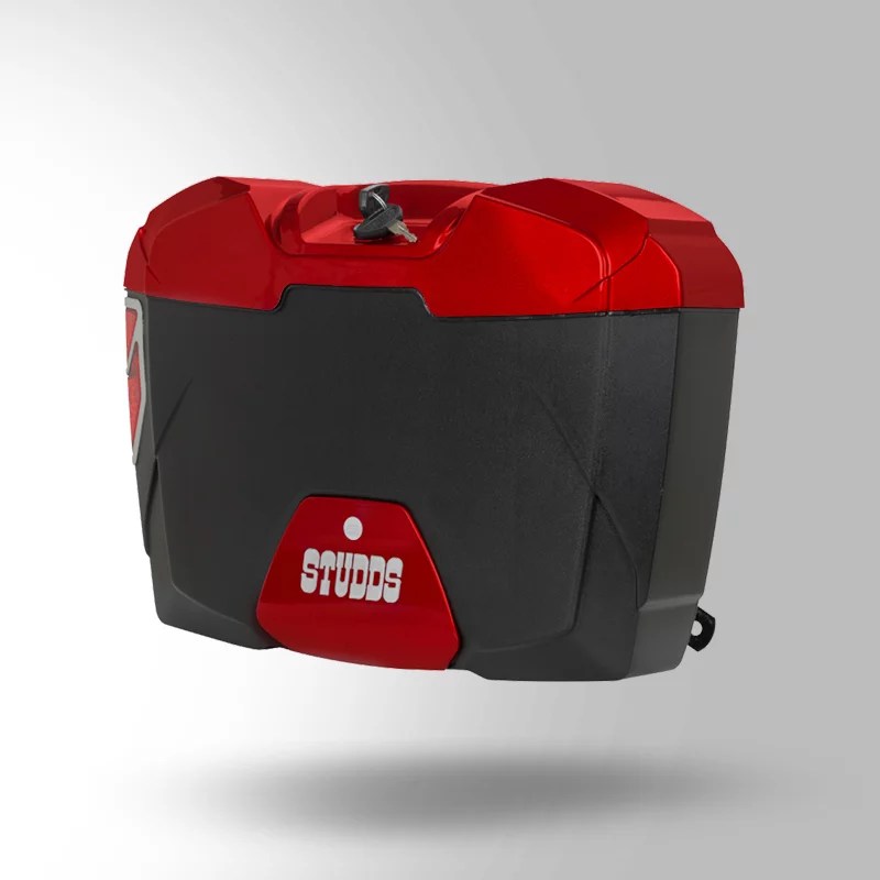 STUDDS Side Box Explorer With Universal Fitment Clamp Red STUDDS