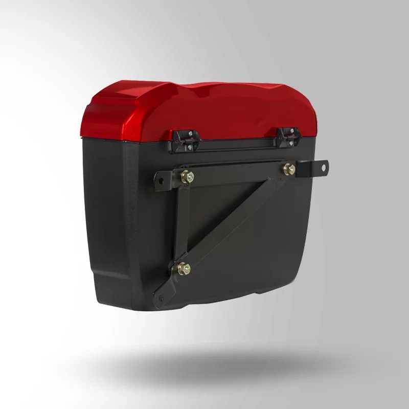 STUDDS Side Box Explorer With Universal Fitment Clamp Red STUDDS