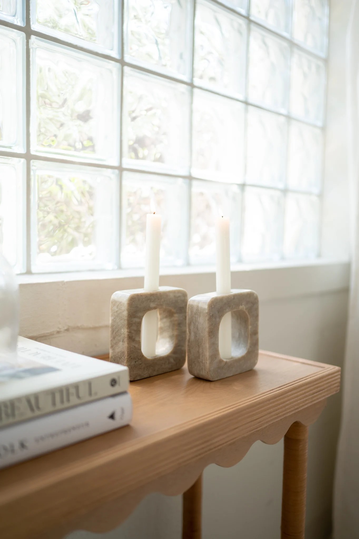 Marble Taper Candle Holder Sweenshots Studio