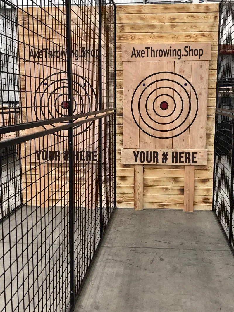 Indoor & Outdoor Axe Throwing Lanes for Sale