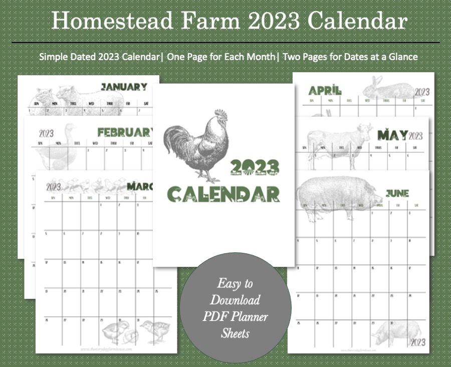 Homestead Calendar The Everyday Farmhouse Collection