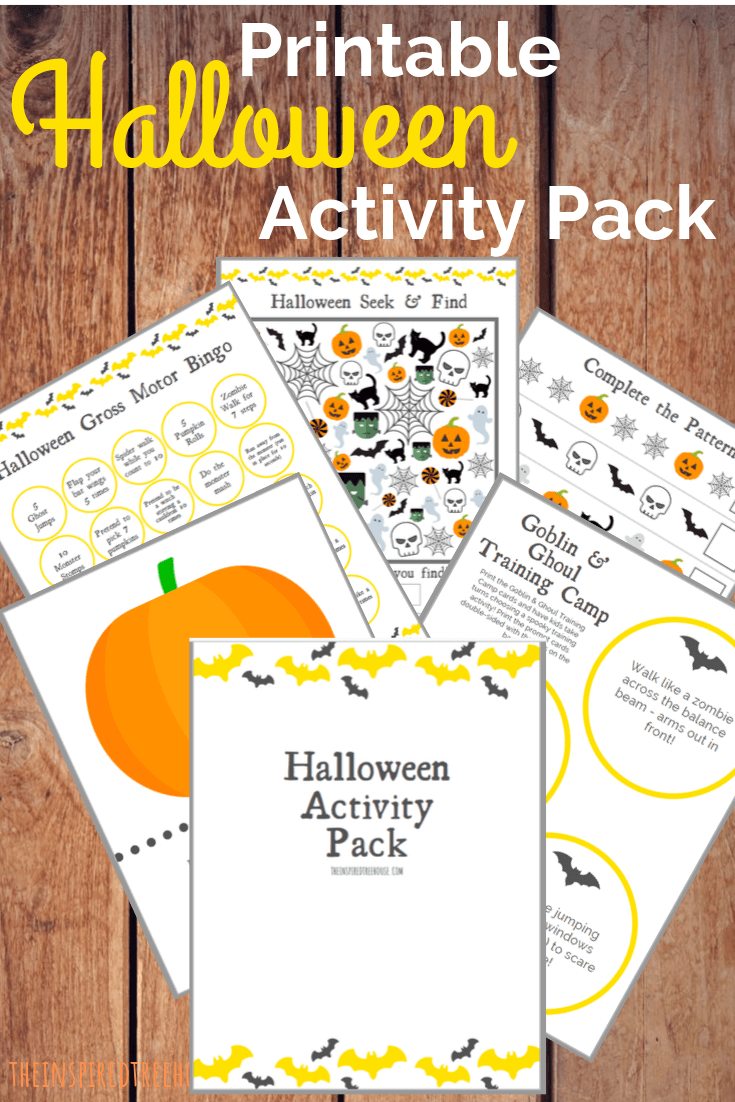 Printable Halloween Activity Pack The Inspired Treehouse