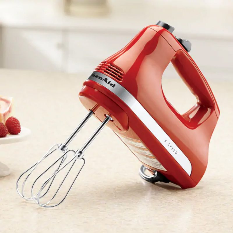 Kitchenaid 5 Speed Hand Mixer, Empire Red ToTT Store Singapore