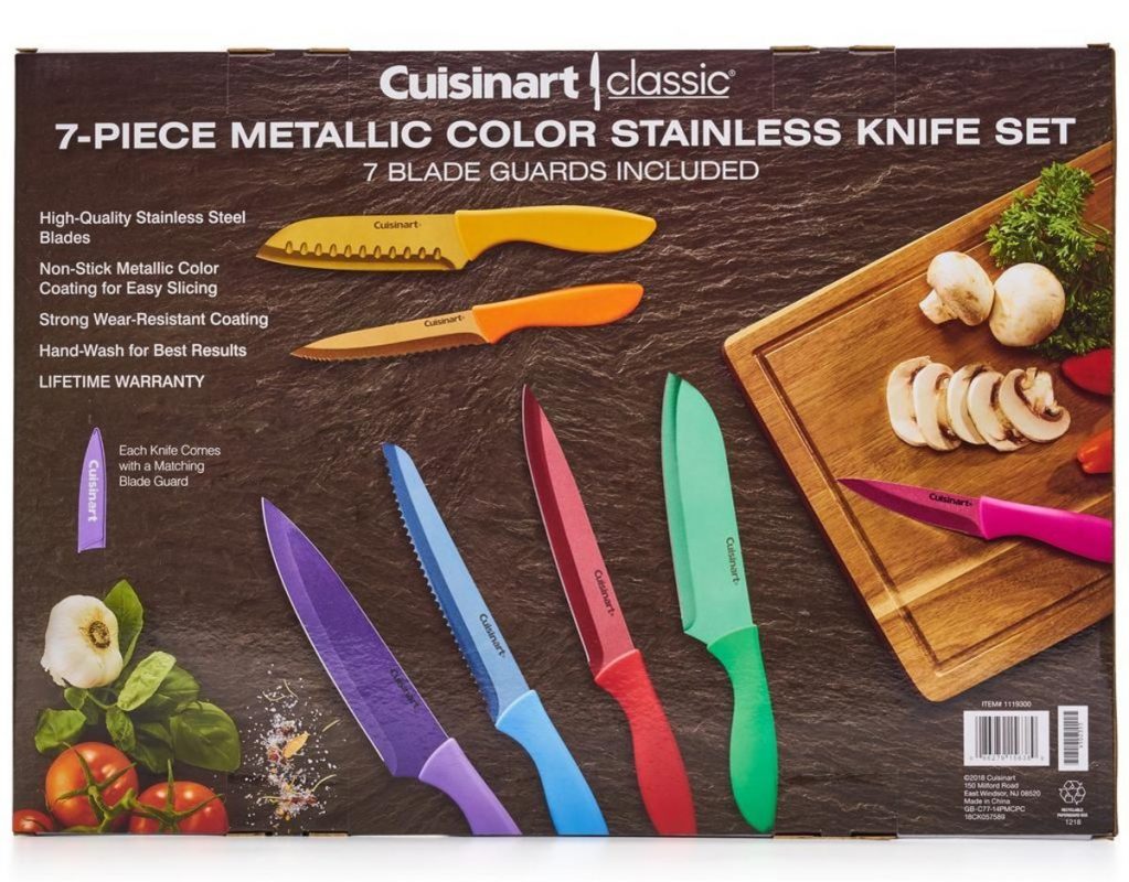 Cuisinart Stainless Steel Metallic Colour 7 Piece Knife Set ToTT