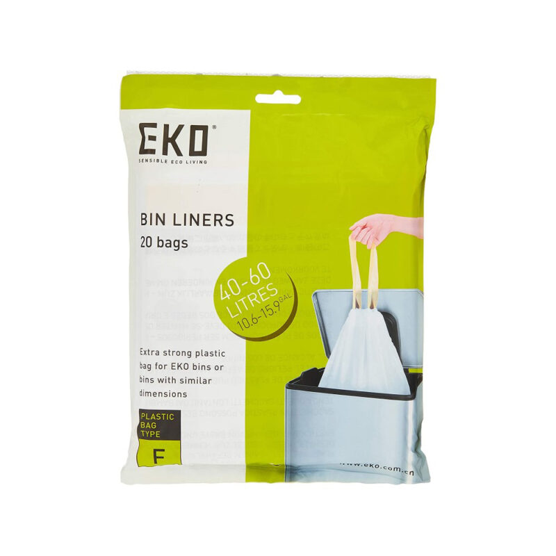 EKO Drawstring Bin Liners For 4060L, 20pcs/pkt ToTT Store Singapore