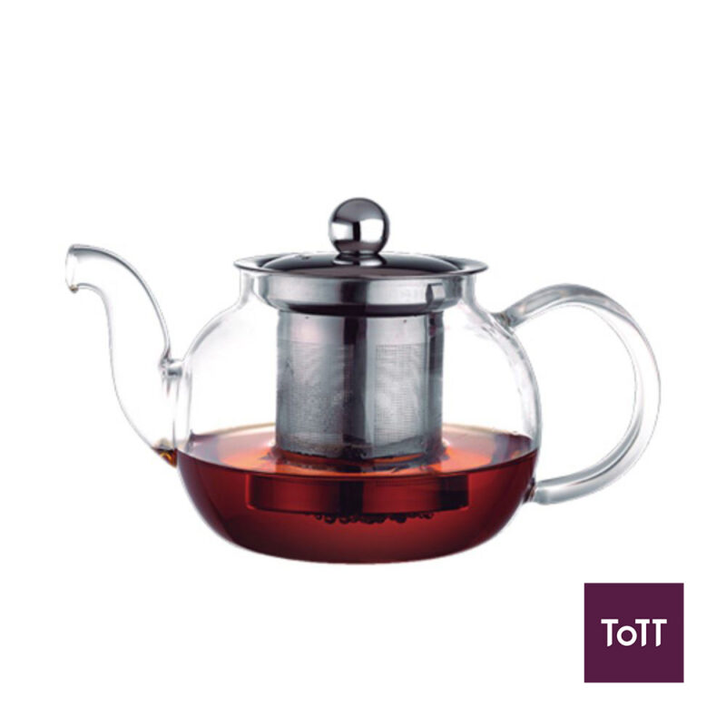 Aramoro Borosilicate Glass Tea Pot With S/S(304) Filter And Lid Ø7
