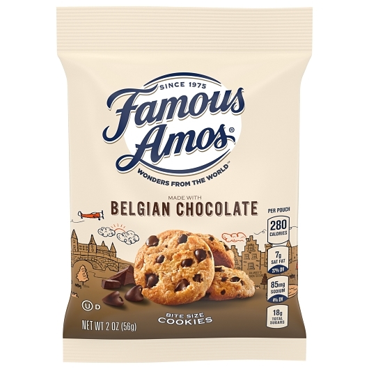Famous Amos Belgian Chocolate Chip Cookies 60/2oz bags AMOS