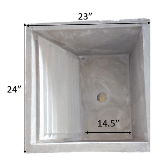 Concrete Wash Tub, Single VBEL Hardware