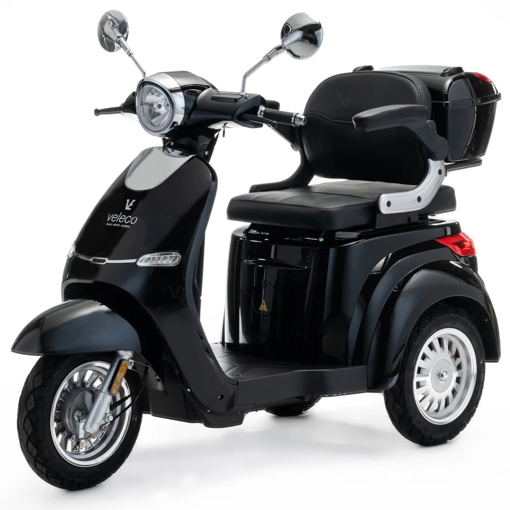 Mobility Scooter Veleco Gravis Lithium-Ion Gray With Roof and Captain