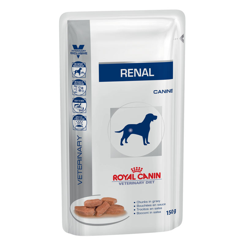 Buy Royal Canin Vet Diet Canine Renal 150g X 10 Pouches • VETaround Online Shop
