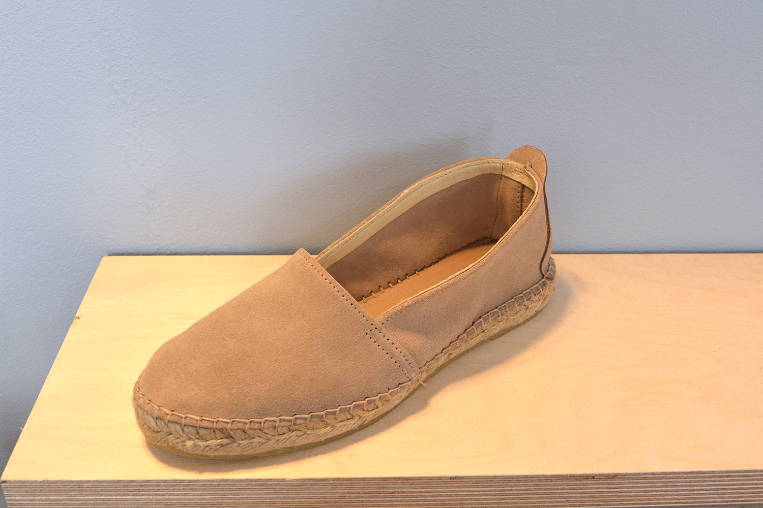 Leder Espadrilles Wildleder Natur • WiDDA