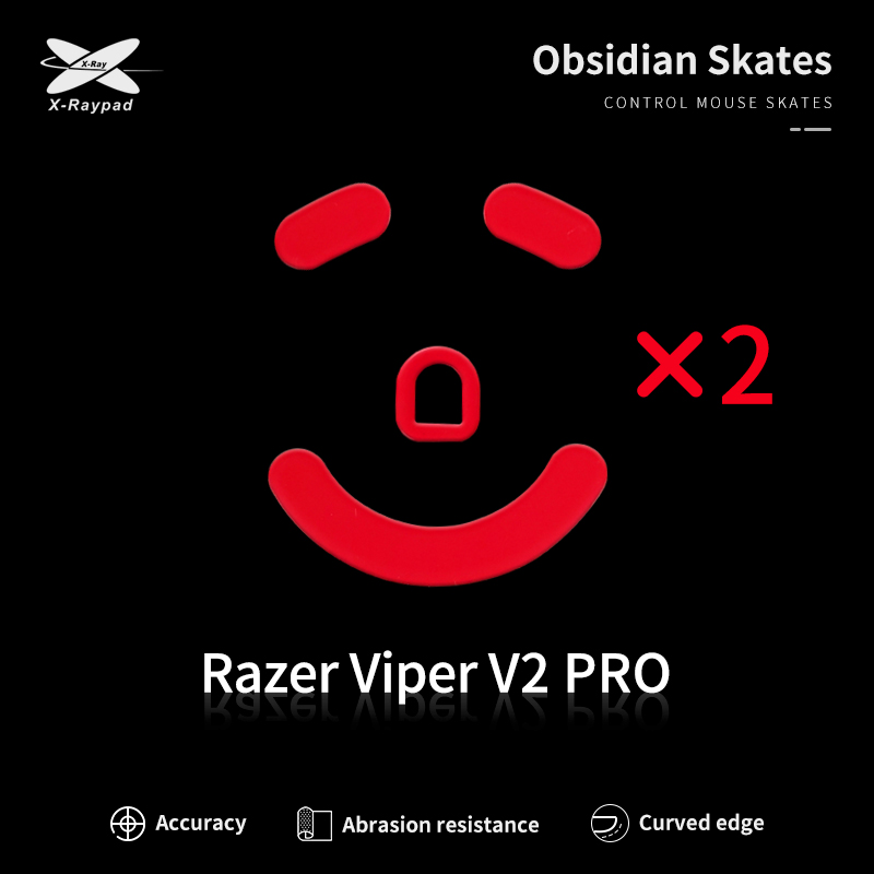 Xraypad Obsidian skates for Razer Viper V2 PRO Xraypad