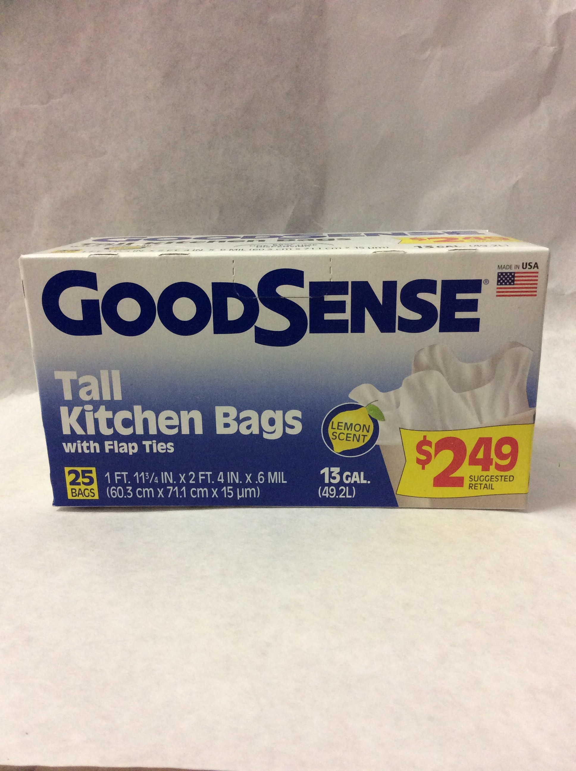 GOOD SENSE LEMON TALL KITCHEN GARBAGE BAGS 25CT Shop 242
