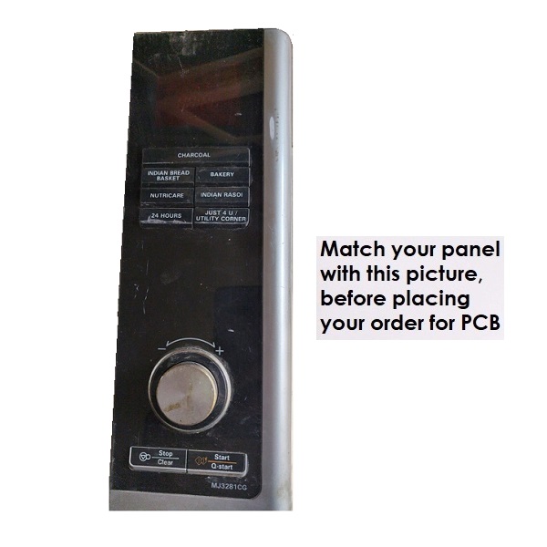 J K b K Microwave Oven PCB COMPATIBLE for LG Model No. MJ3281CG