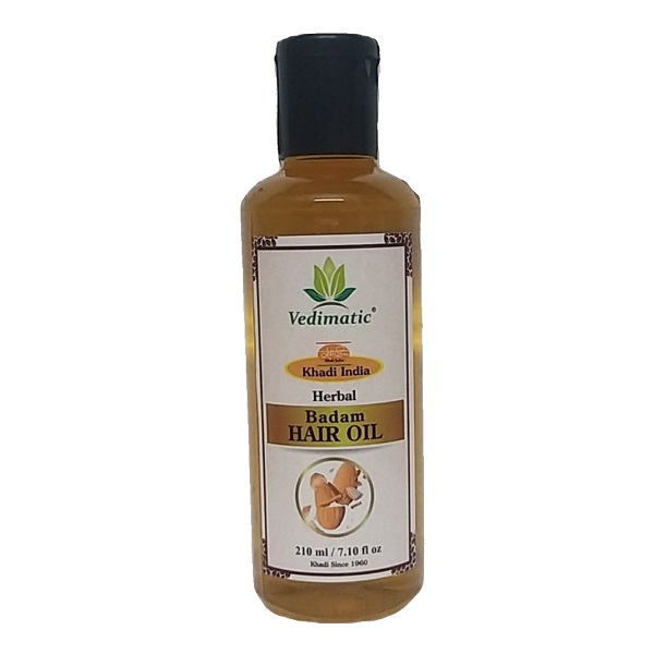 Khadi India Vedimatic BADAM Hair Oil 210 ml Shop2Core.in