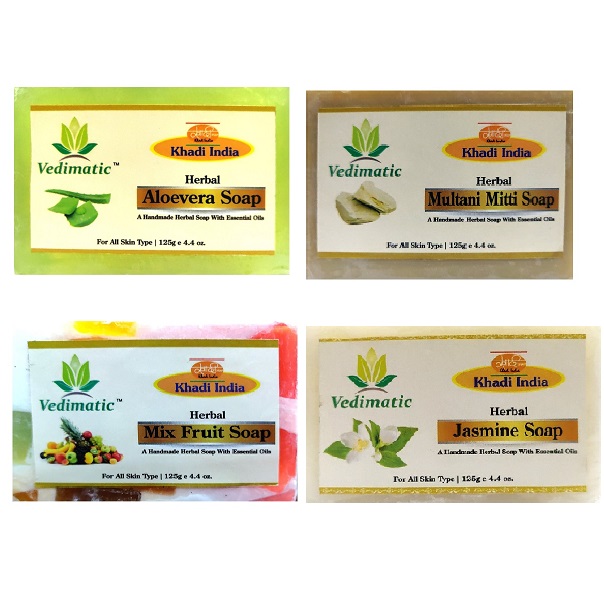 Khadi India Vedimatic Soap Combo Set of 4 Shop2Core.in