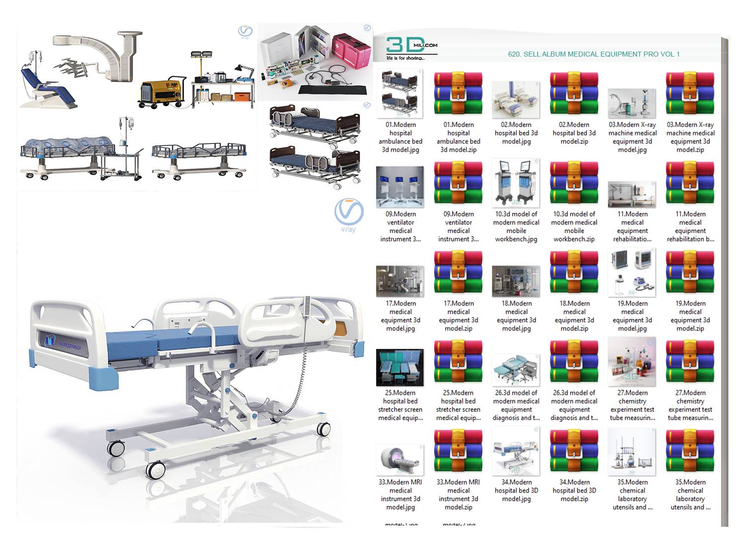620. Sell Album Medical equipment PRO Vol 1 3ds Max Store 2020 Sell
