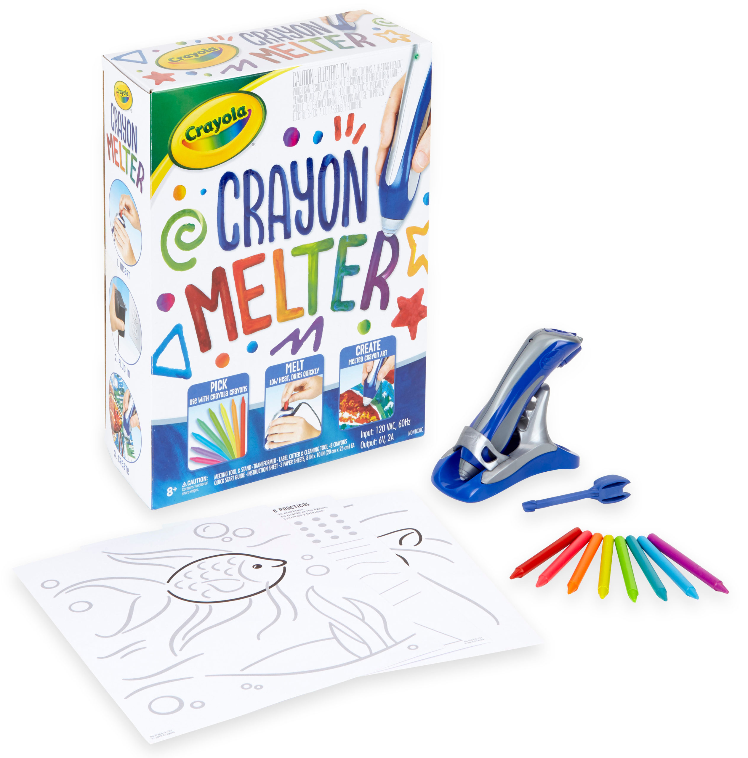 Crayola Crayon Melter Kit with Crayons, Gift for Kids, Unisex Child