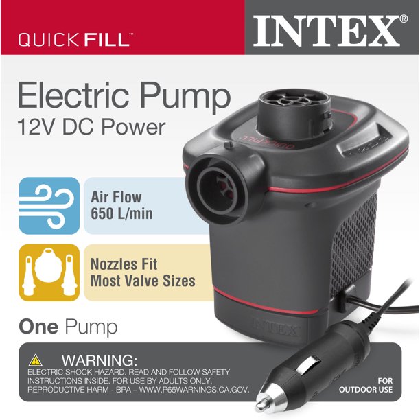 Intex Quick Fill DC 12V Electric Air Pump Car adaptor Shop876kids