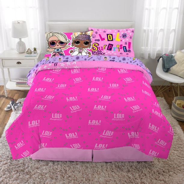 L.O.L. Surprise! Kids Bed in a Bag, FULL Comforter and Sheets