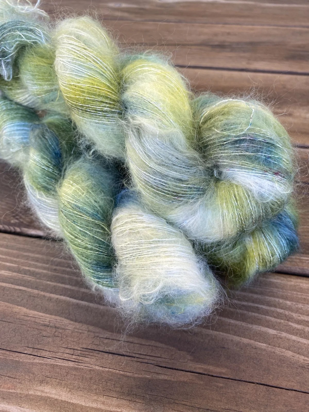 Eucalyptus Floral silk mohair Floral knit