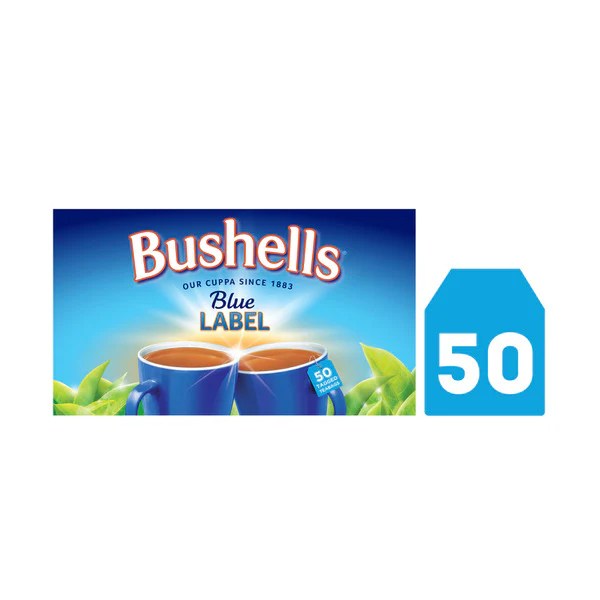 Bushells Blue Label Black Tea Bags 50 pack Shop & Dispatch
