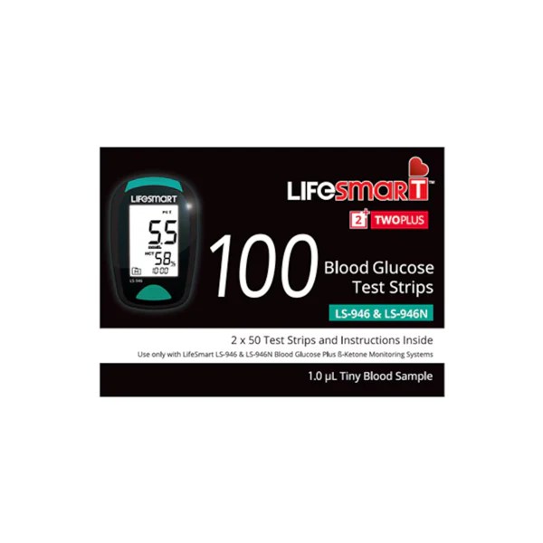 LifeSmart TwoPlus Blood Glucose Test Strips 2 x 50 Strips Shop & Dispatch