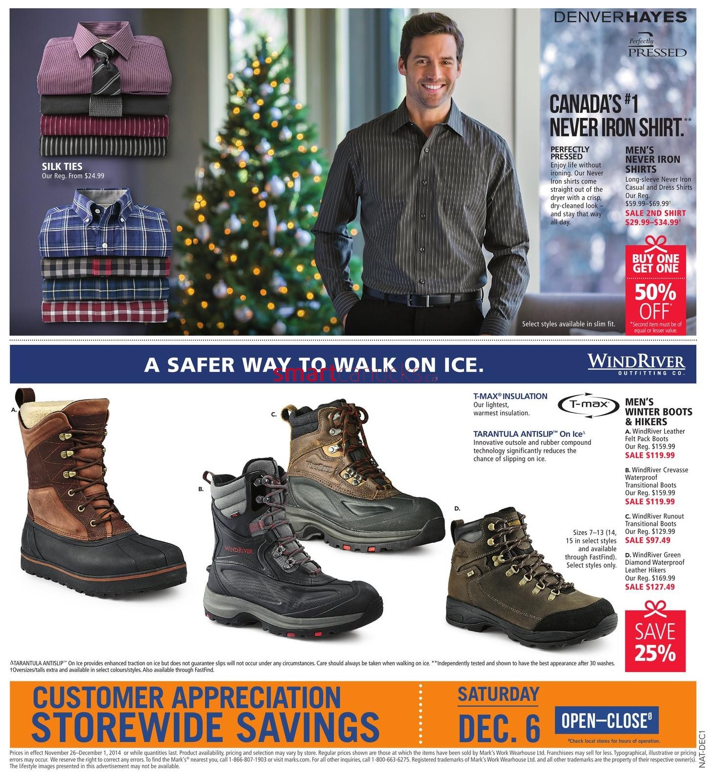 Mark’s Work Wearhouse Black Friday Canada 2014 Flyer, Sales and Deals