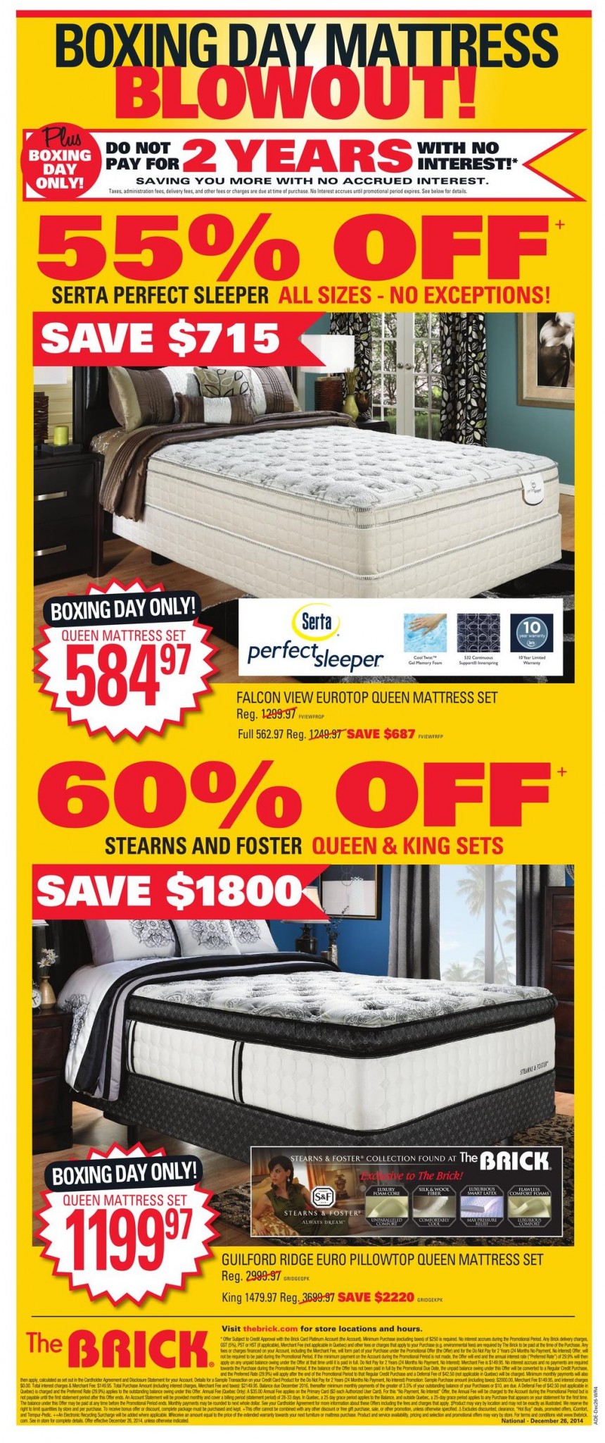 The Brick Boxing Day / Boxing Week Flyer 2014 › Boxing Day Canada