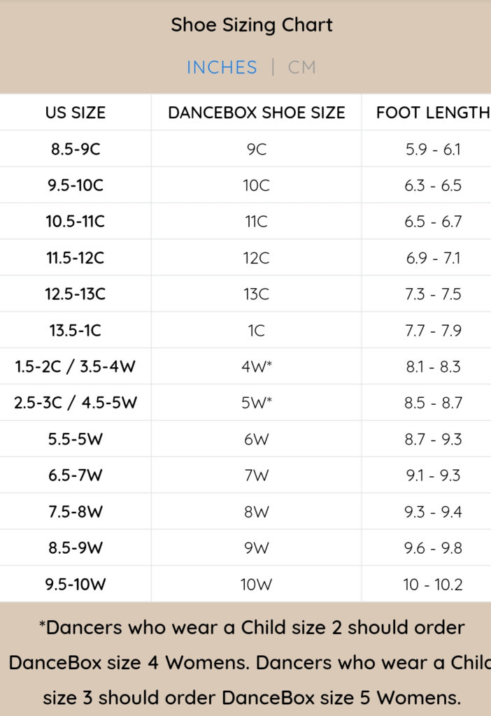 Sizing Charts