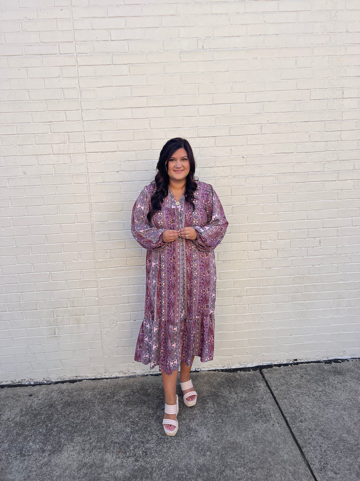 THE JAZMIN DRESS PURPLE Dear Rosie Boutique