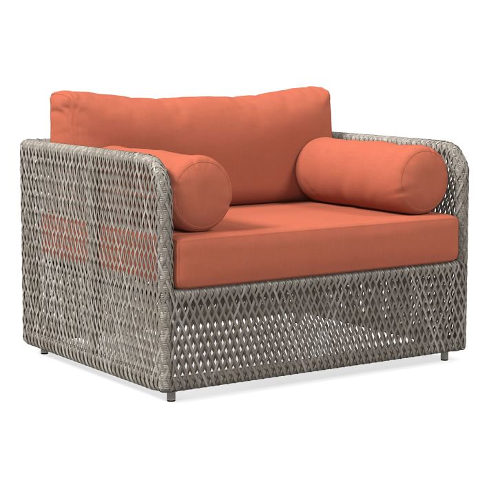 Coastal Outdoor Lounge Chair Cushion Covers by West Elm · Deft