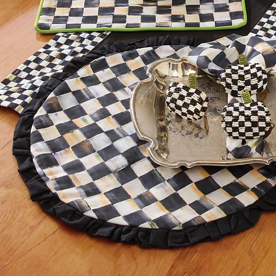 MacKenzieChilds Courtly Check Round Placemat Shop Dekado