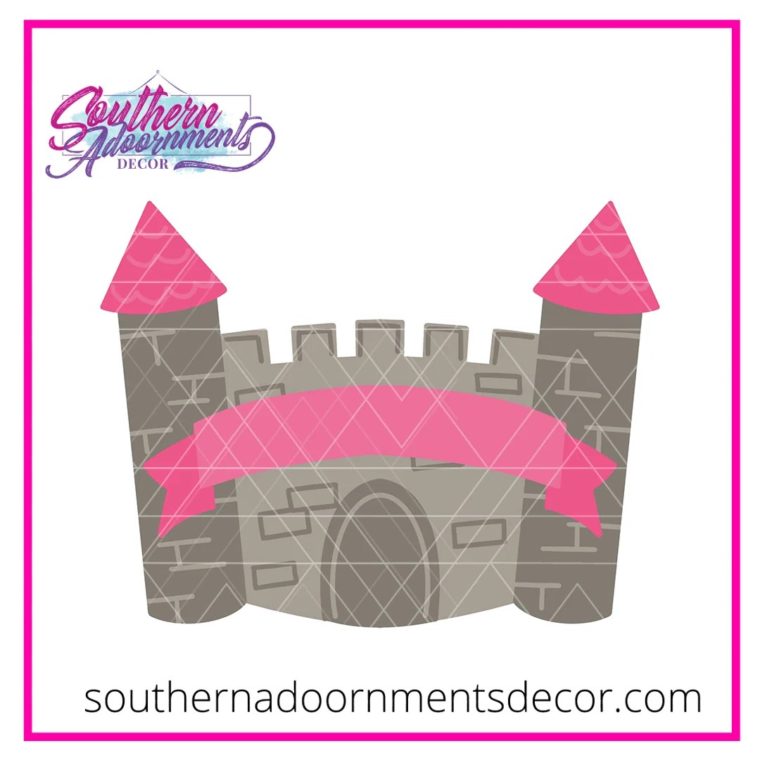 Princess Castle Template & Digital Cut File Southern Adoornments Decor