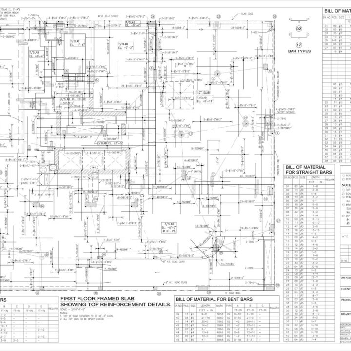 Rebar & Concrete Detailing Services in New York, USA