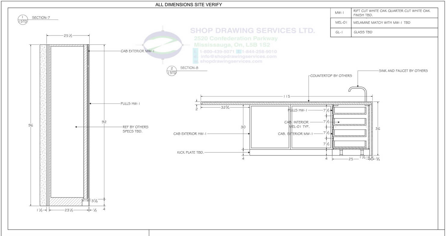 Millwork Drafting Services Shop Drawing Services Ltd