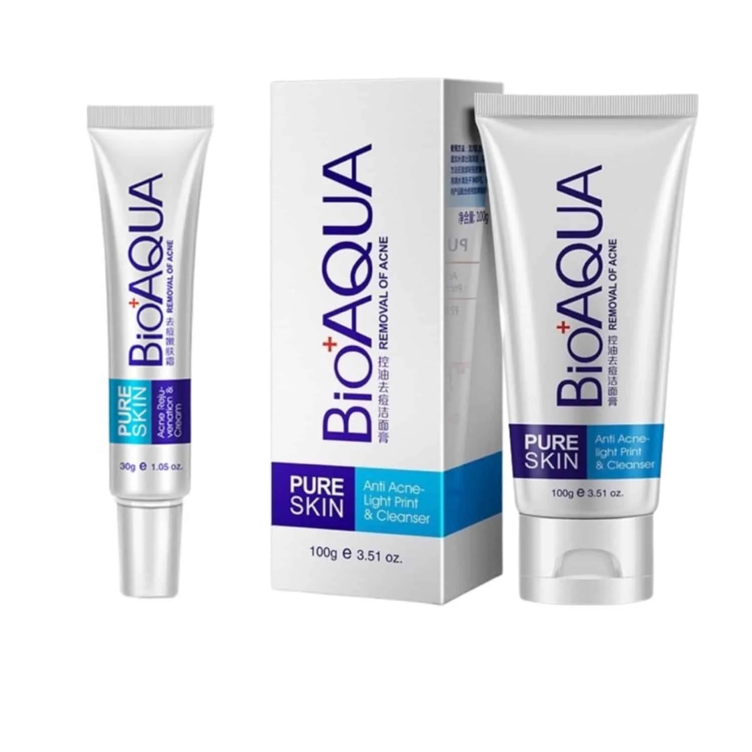 BIOAQUA Acne Treatment Blackhead Remove Face Care Facial Cleanser