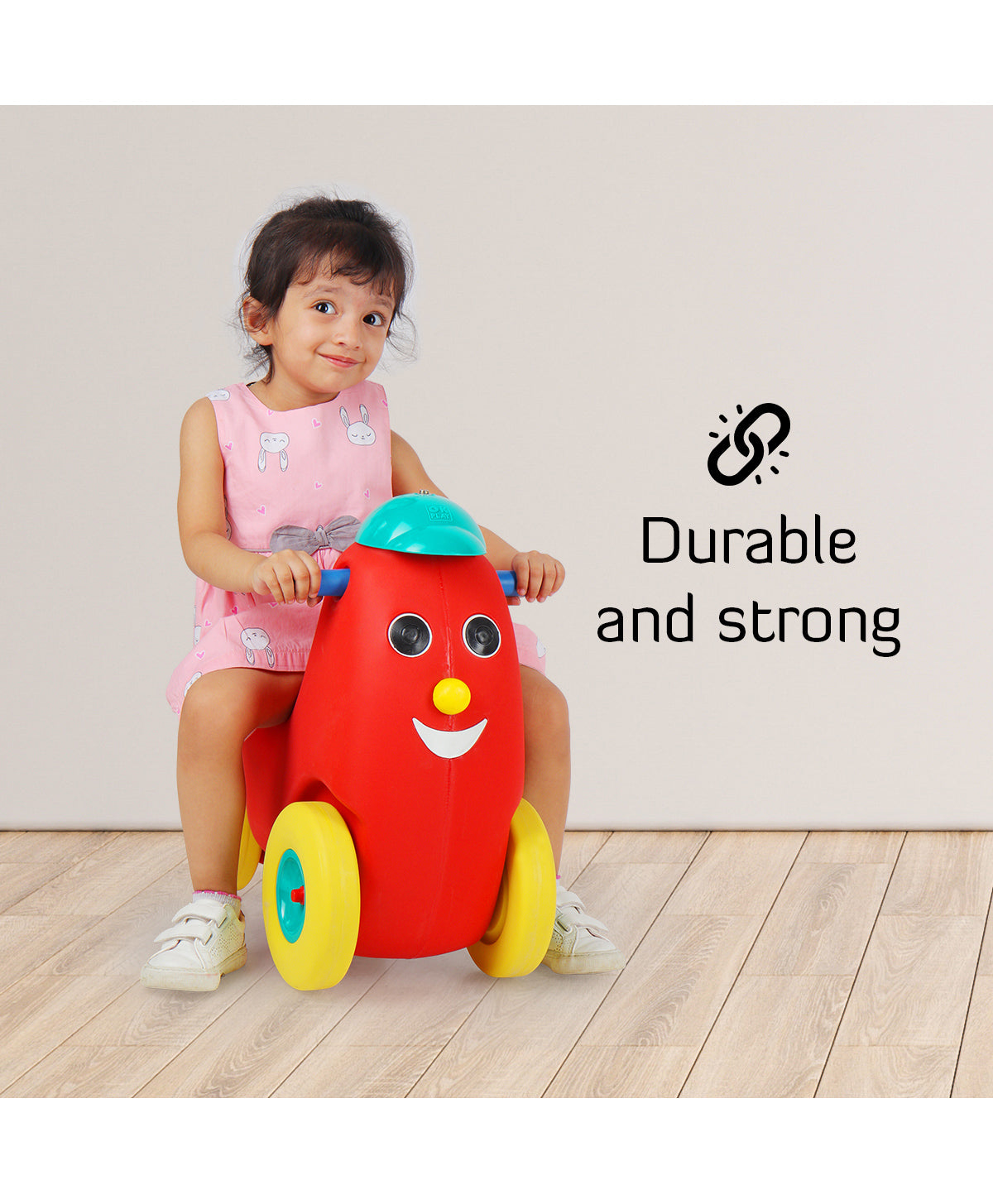 Ok Play Humpty Dumpty Rocker Cum Ride On Push Car Toy Red shopelse.in