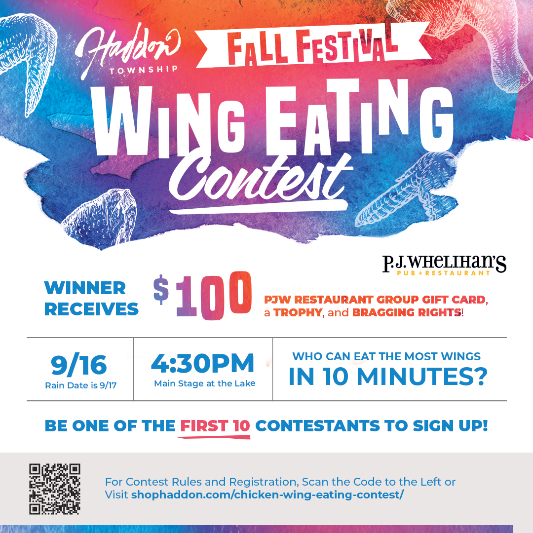Fall Festival Wing Eating contest Haddon Township