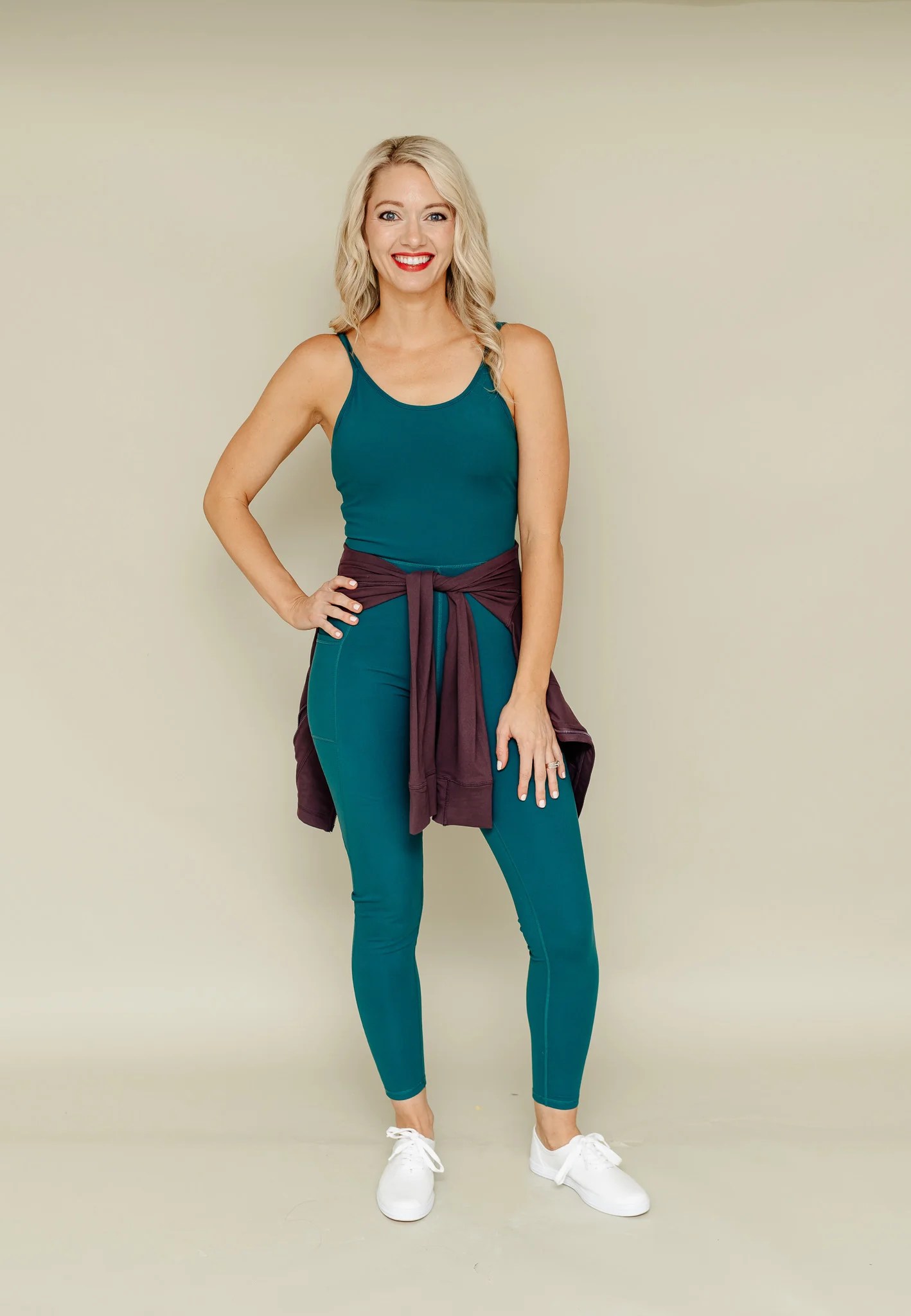 Brynna Full Length Bodysuit Teal Green Hello Color