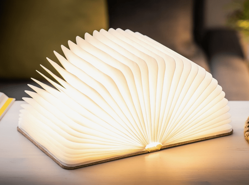 Large Linen Smart Book Light HomeCraft