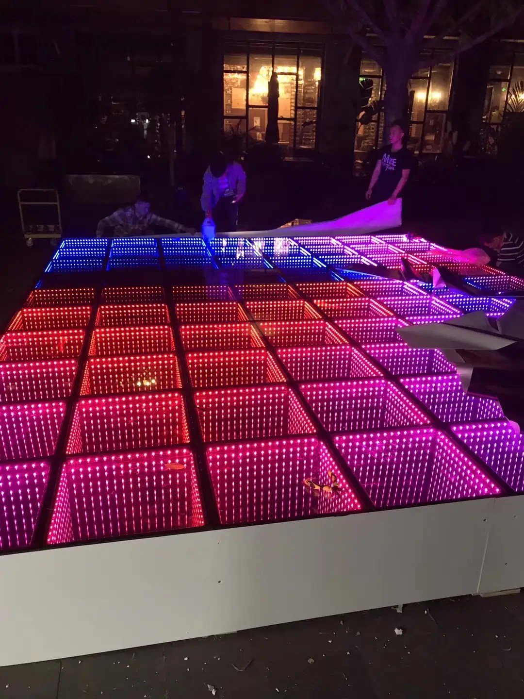 Led Infinity Dance Floor Lights