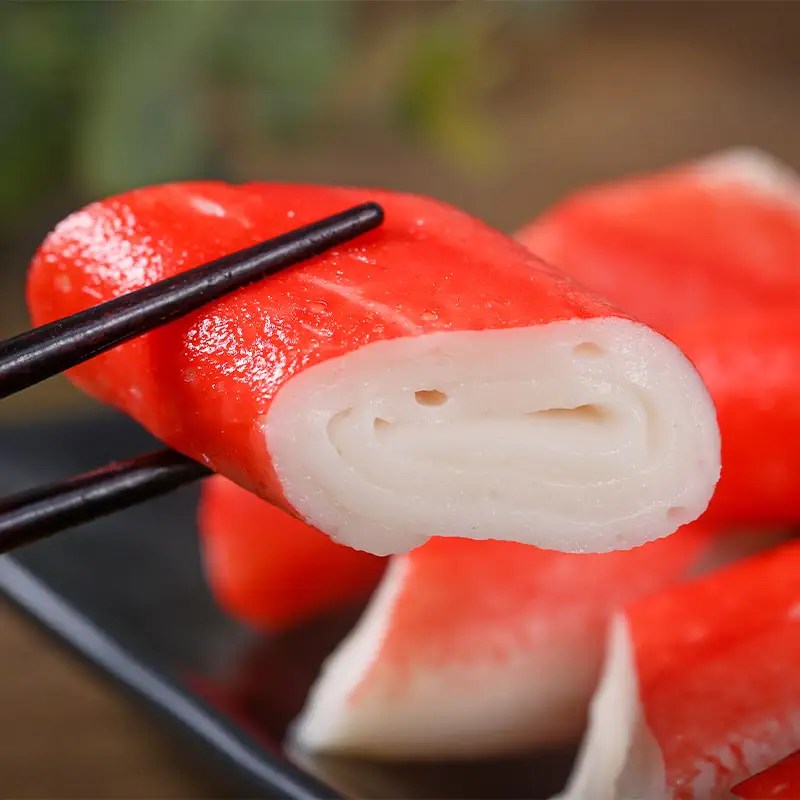 Premium surimi flakes