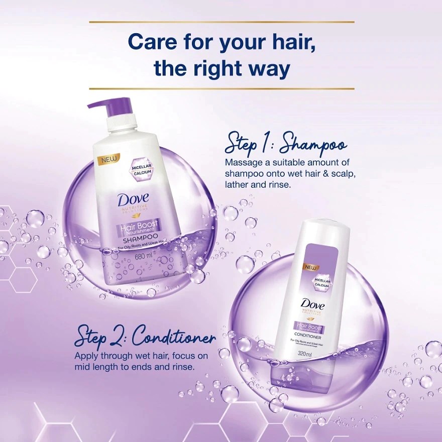 Dove Hair Boost Nourishment Shampoo 680ml Shopifull