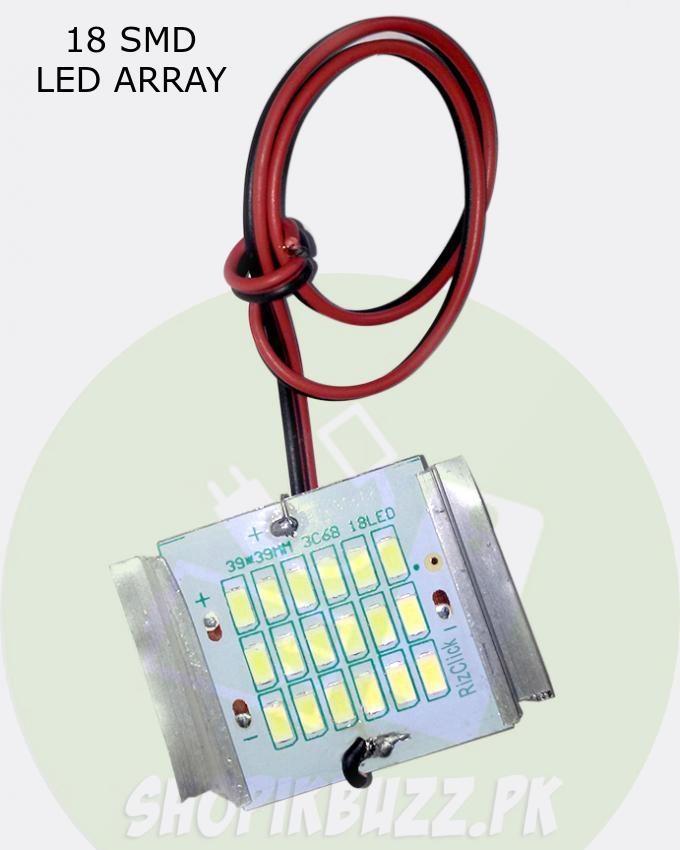 Led Lights 12v 8w White Bright 18 Smd Array Shopikbuzz